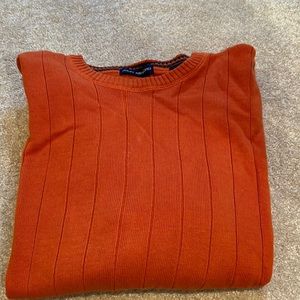 John Ashford 100% Cotton orange crew neck sweater (Large)